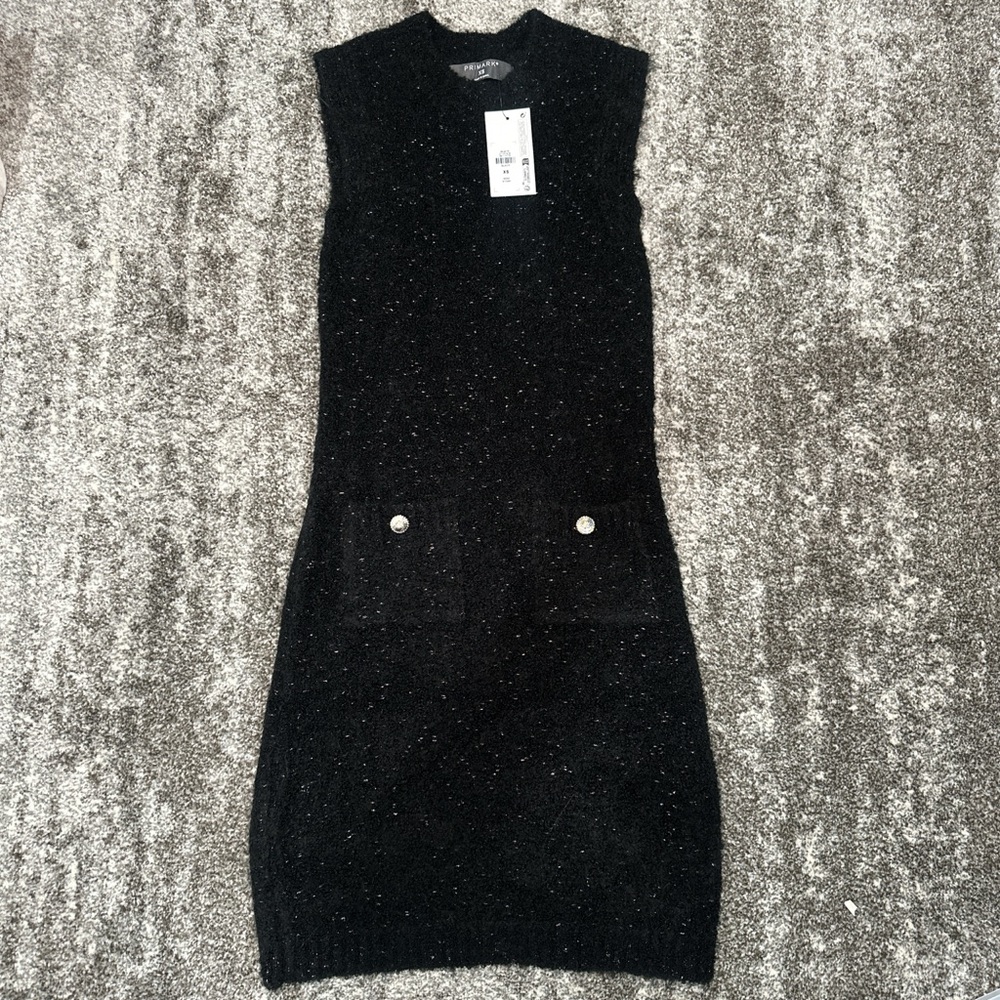 Primark Black Sparkle Mini Dress